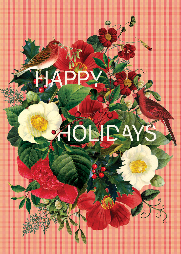 Happy Holidays( Flowers)• 5x7 Holiday Greeting Card