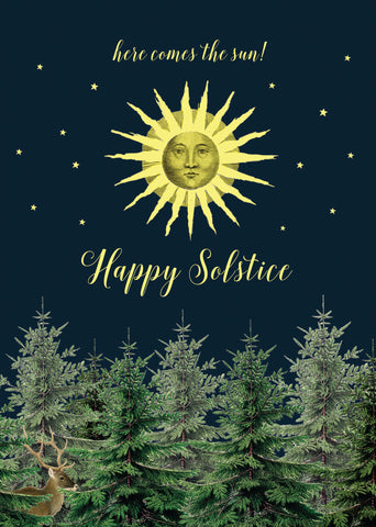 Happy Solstice• 5x7 Holiday Greeting Card