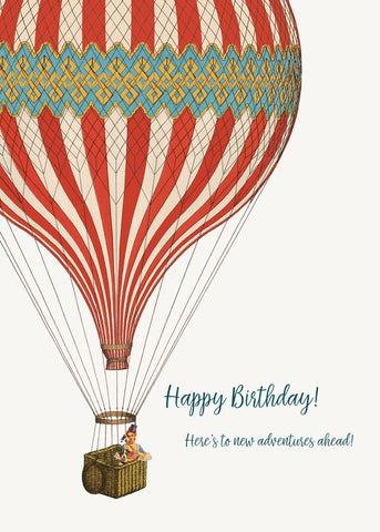 Happy Birthday! Here's To New Adventures • 5x7 Greeting Card