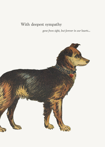 With Deepest Sympathy - Dog • 5x7 Greeting Card