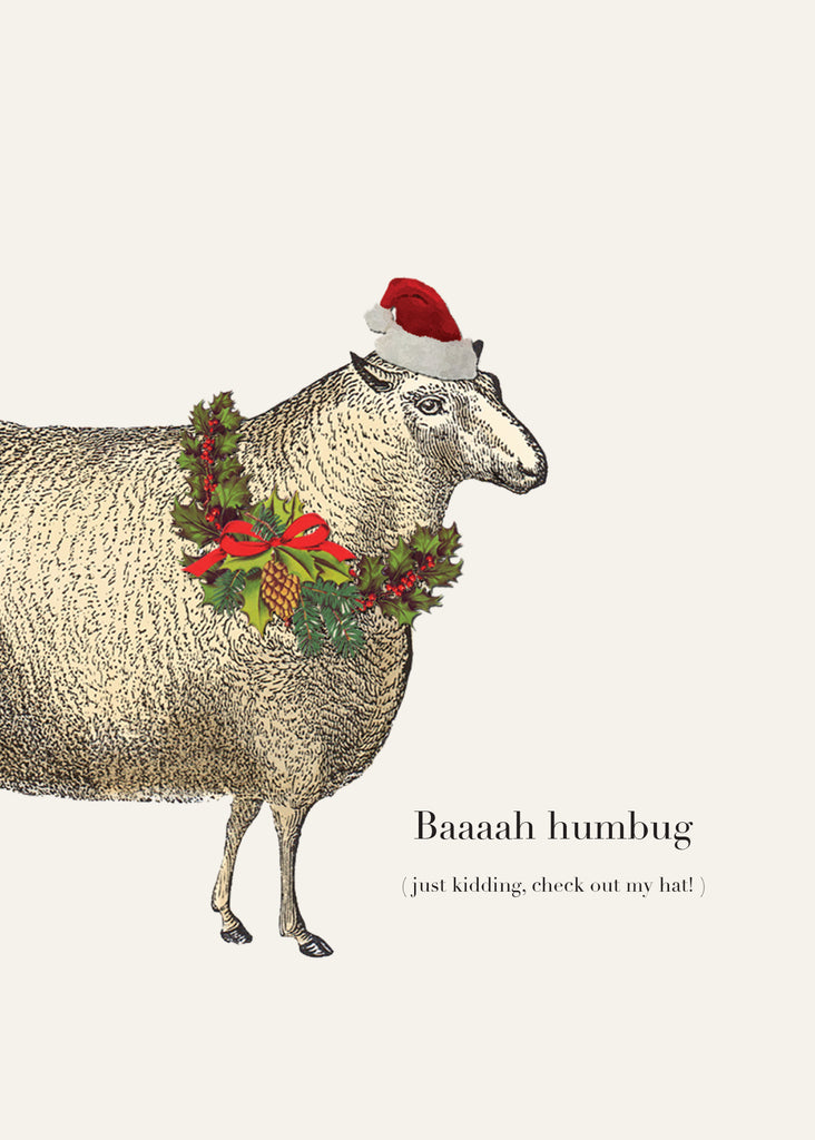 HC-BH Baaaah Humbug • 5x7 Holiday Greeting Card