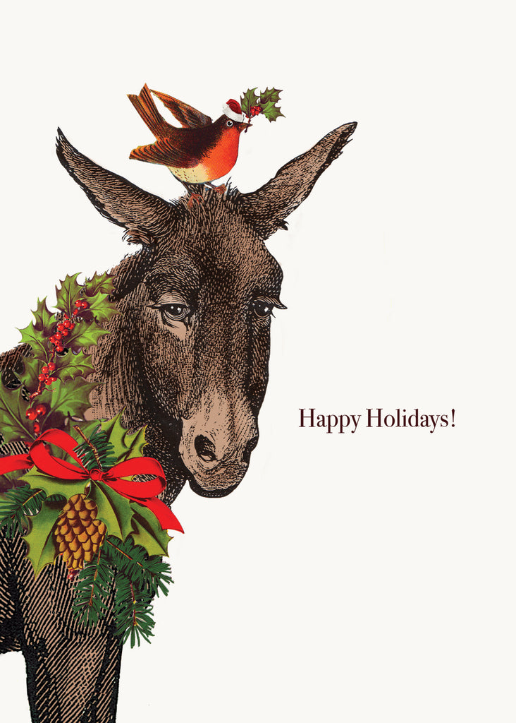 Happy Holiday( Donkey)• 5x7 Holiday Greeting Card