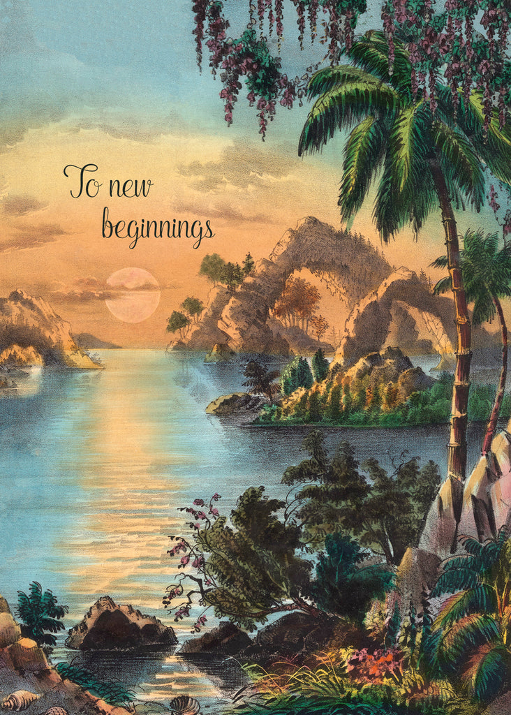 To New Beginnings • 5x7 Greeting Card