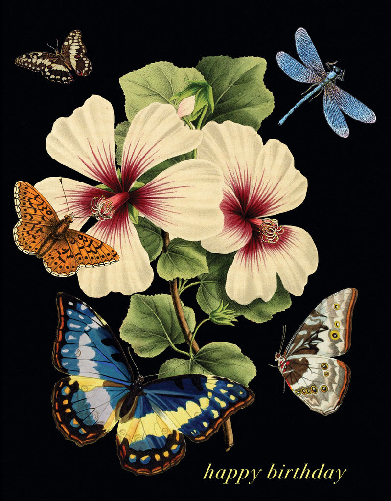 Happy Birthday (butterfly) • A-2 Greeting Card