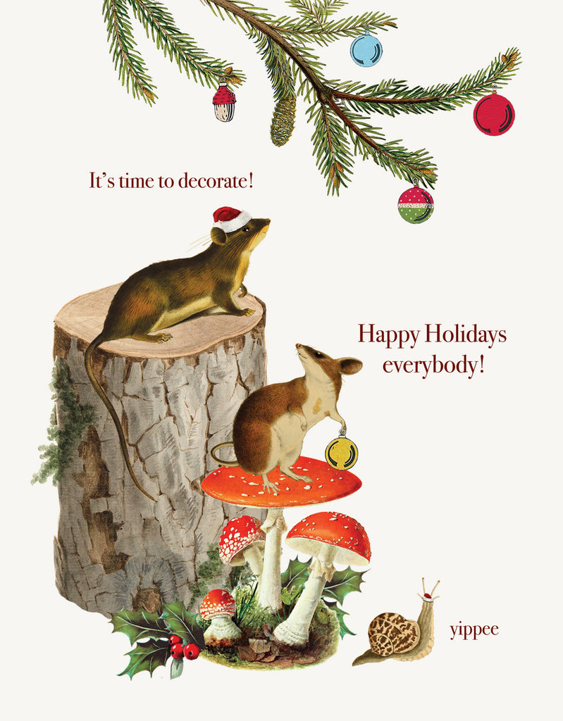 It's time to decorate! • A-2 Holiday Greeting Card