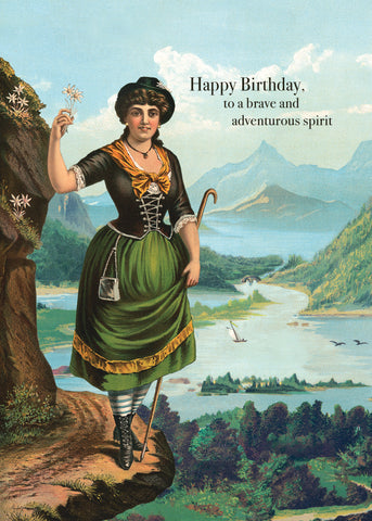 Happy Birthday to a brave and adventurous spirit!• 5x7 Greeting Card