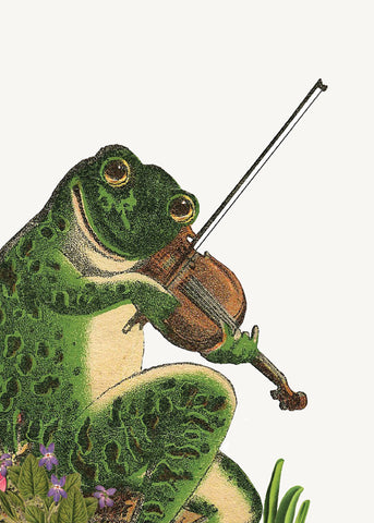 Frog with Violin • Mini Enclosure Card