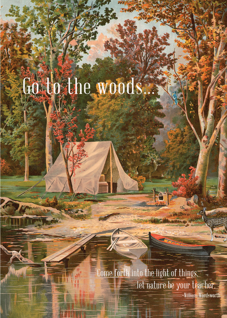 Go To The Woods • 5x7 Greeting Card