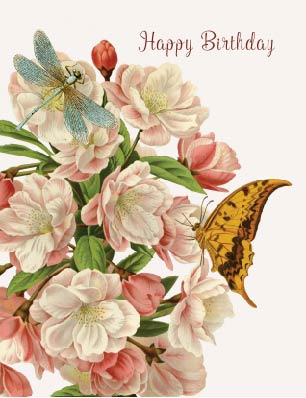 Happy Birthday (Dragonfly) • A-2 Greeting Card