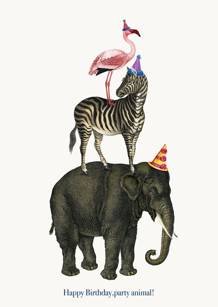 Happy Birthday Party Animal • 5x7 Greeting Card