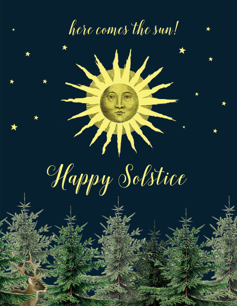 Happy Solstice • A-2 Holiday Greeting Card