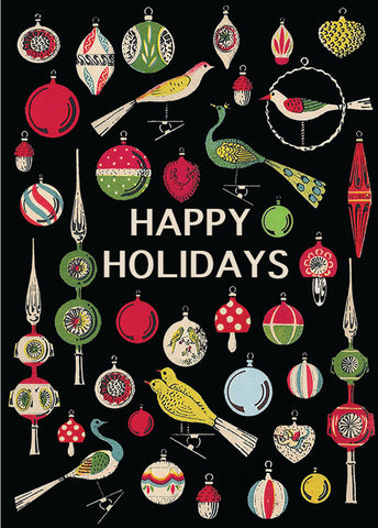 Happy Holidays ( ornaments)• Holiday Mini Enclosure Card