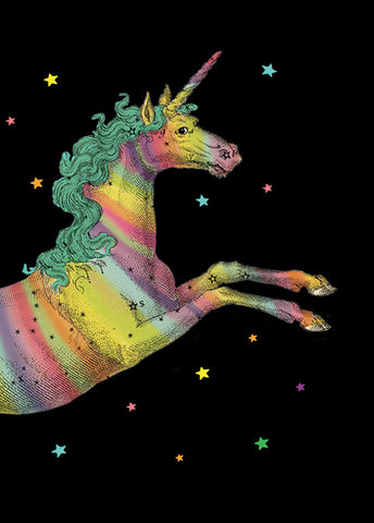 Rainbow Unicorn• Mini Enclosure Card