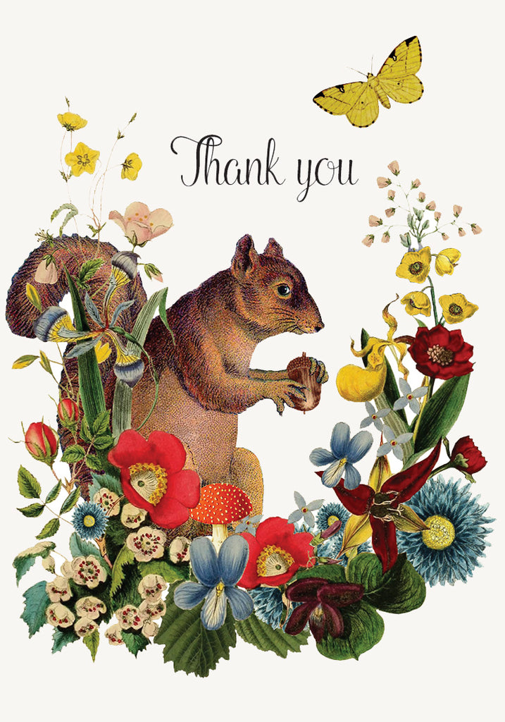Thank you squirrel • Mini Enclosure Card
