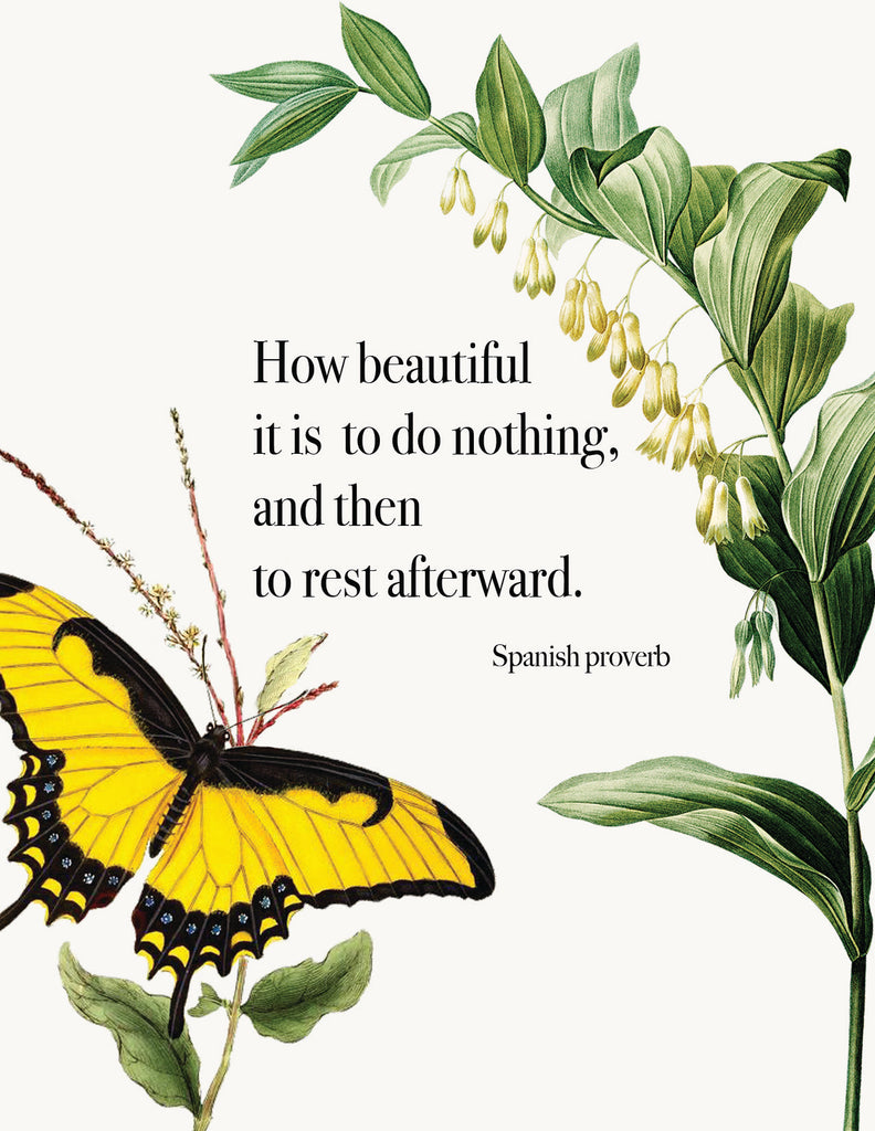 How beautiful it is to do nothing • A-2 Greeting Card