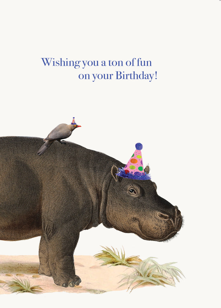 Wishing you a ton of fun on your Birthday!• 5x7 Greeting Card