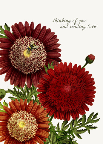 Thinking of you and sending love • A-2 Greeting Card