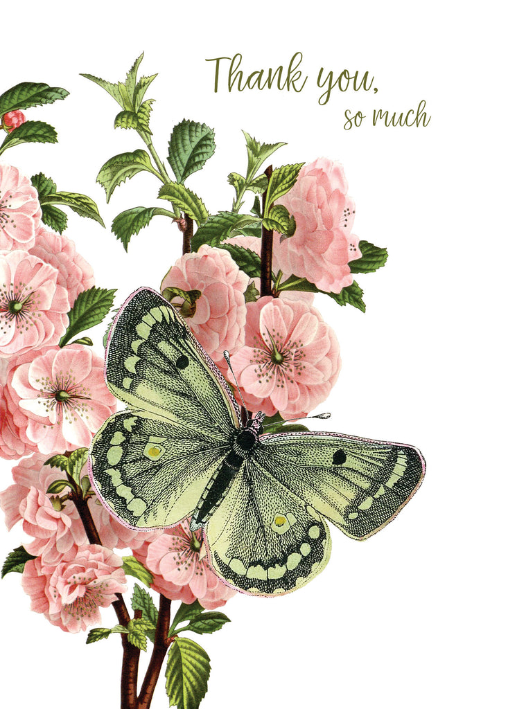 Thank You So Much (Butterfly) • 5x7 Greeting Card