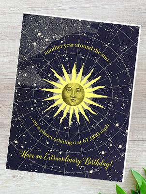 Another Year Around The Sun Greeting Card
